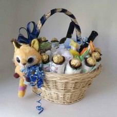 B - Baby's Deluxe Welcome Home Baby Basket